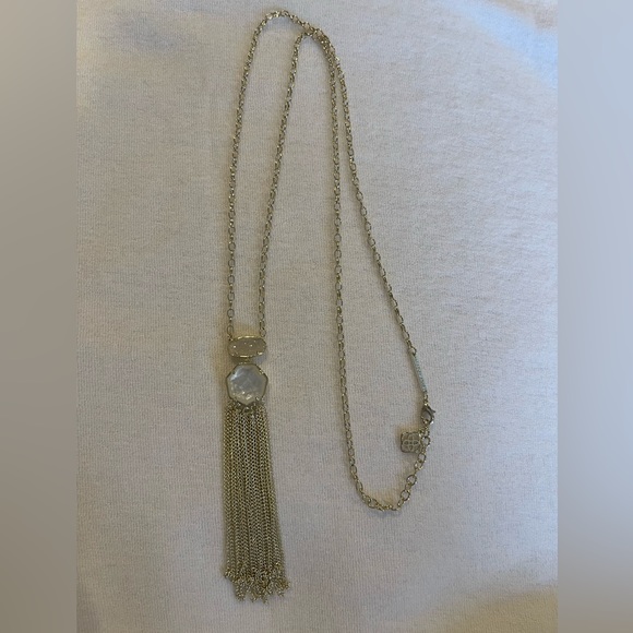 Kendra Scott Drusy/MOP/Tassel Necklace - Picture 1 of 2